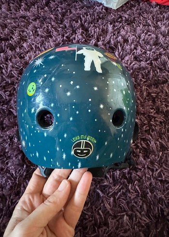 Desenli Çocuk Bisiklet Kaskı - Görsel 2