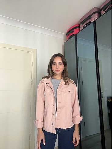 Bershka S Beden Pembe Ceket