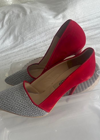 Diğer SOHO Kadın Kırmızı Pliseli Stiletto
