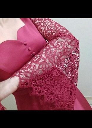36 Beden bordo Renk Elbise