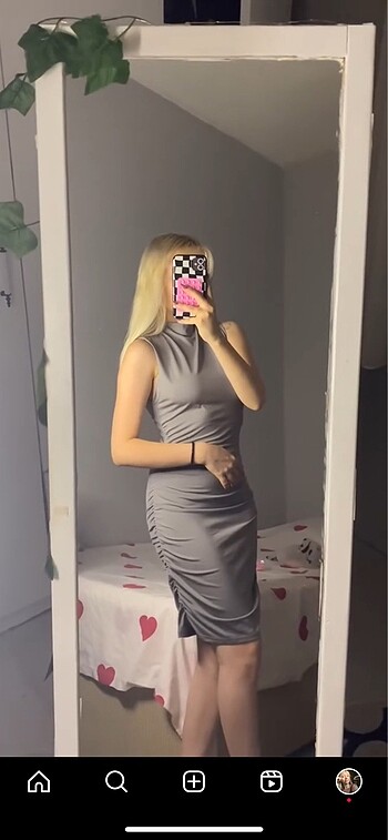 Urban Outfitters shein gri elbise