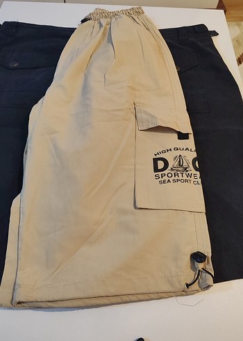 Düğmeli Lacivert Erkek Midi Kot Şort+hediye - Görsel 4