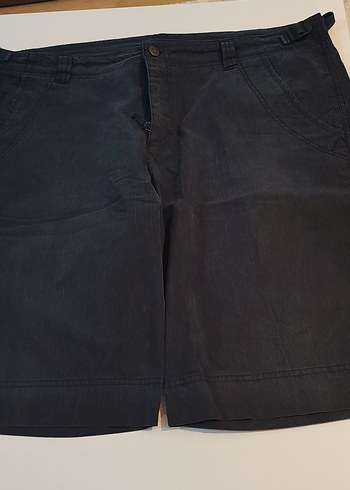 Düğmeli Lacivert Erkek Midi Kot Şort+hediye - Görsel 3