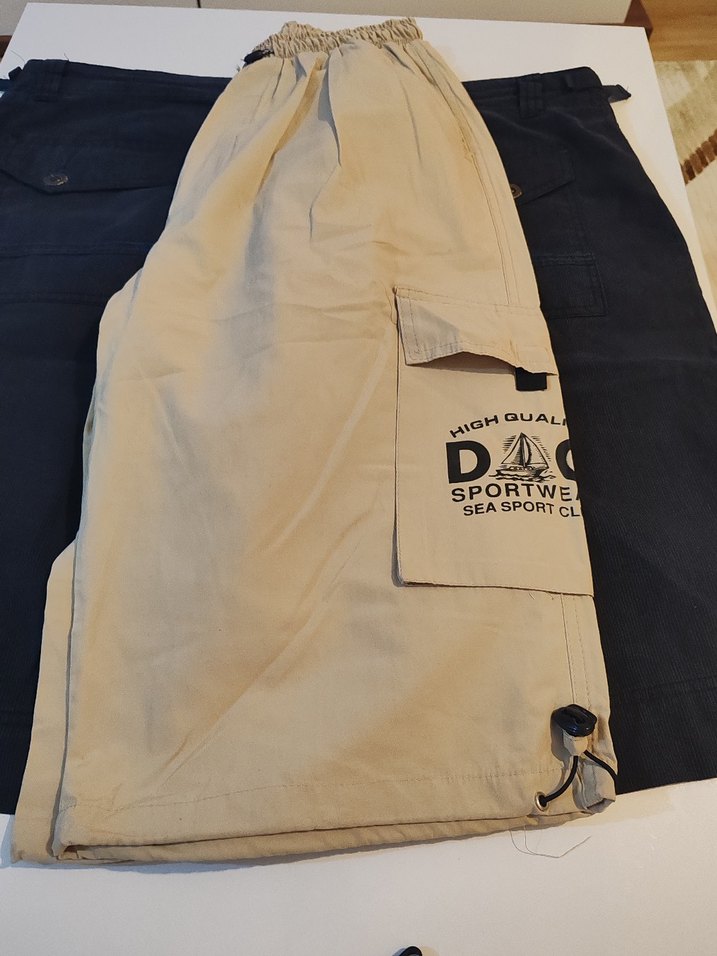 Düğmeli Lacivert Erkek Midi Kot Şort+hediye - Görsel 4