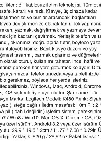 Logitech Bluetooth lu klvaye+ipad - Görsel 6