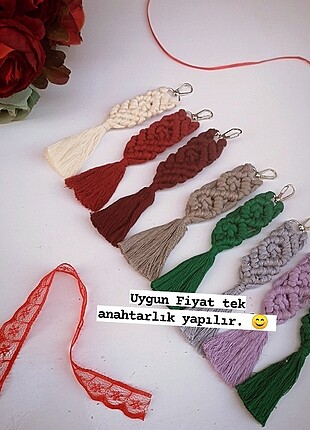 Makrome anahtarlık tek uygun fiyata 