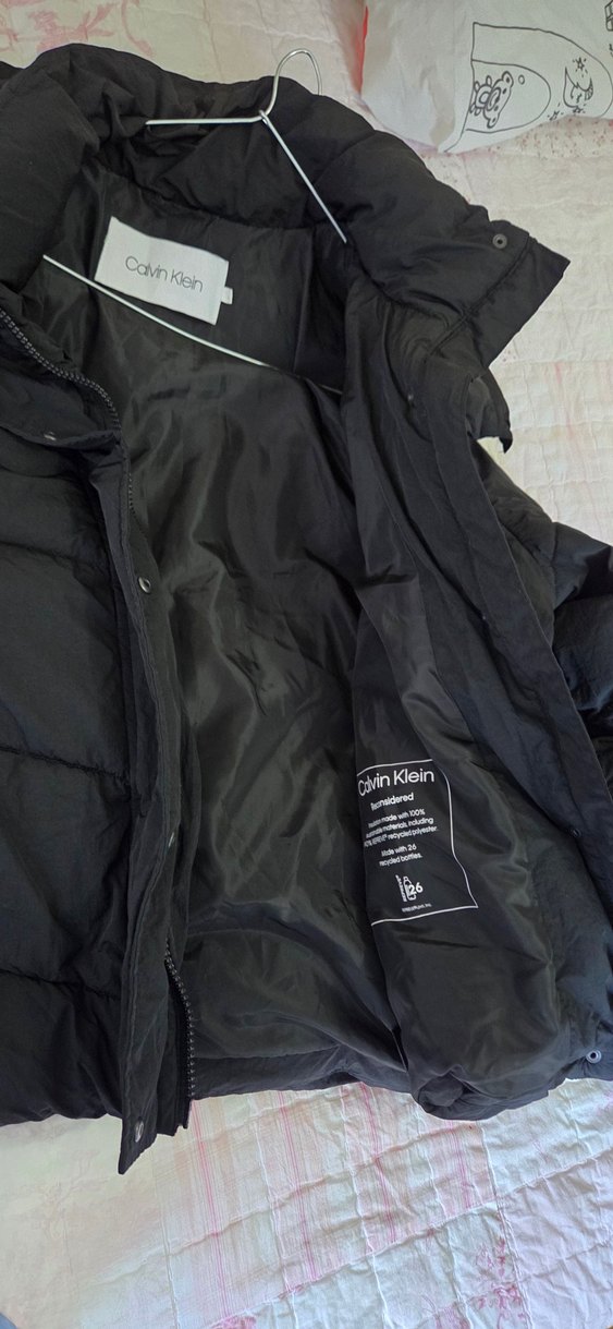 Calvin Klein Siyah Midi Kışlık Kadın Mont - Görsel 4