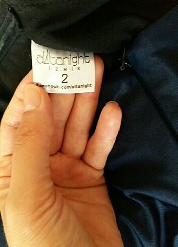 Mavi uzun elbise - Görsel 5