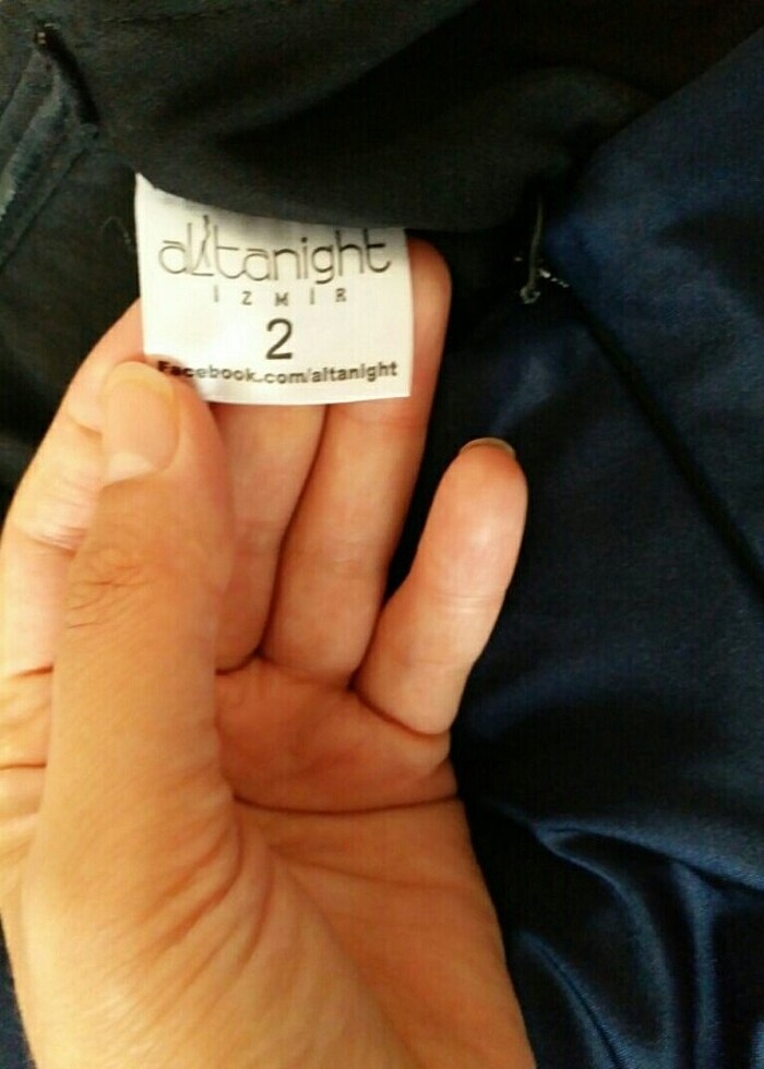 Mavi uzun elbise - Görsel 5