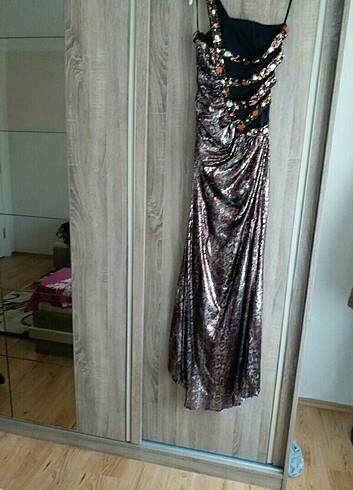 Uzun parlak elbise - Görsel 5