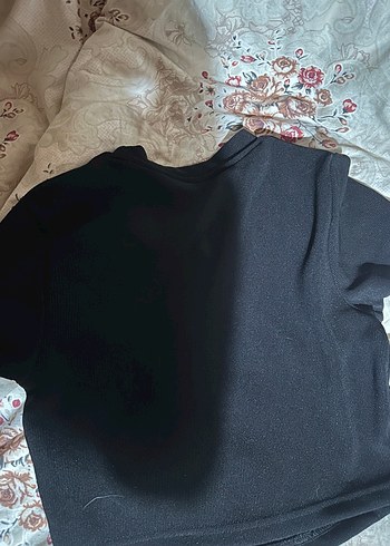 Siyah Pul İşlemeli Kadın Triko Kazak - Görsel 3