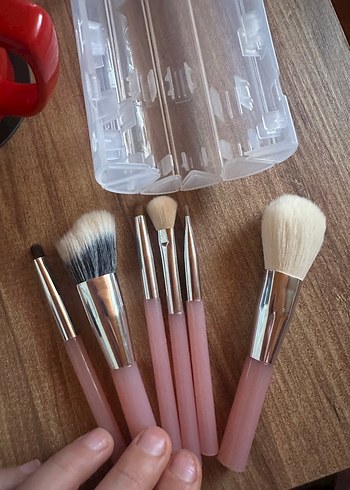 Seyehat boy Makyaj Fırçaları Seti - Görsel 3