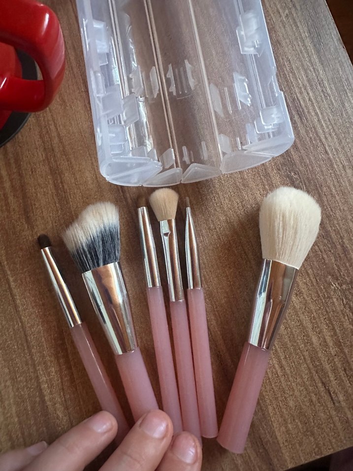 Seyehat boy Makyaj Fırçaları Seti - Görsel 3