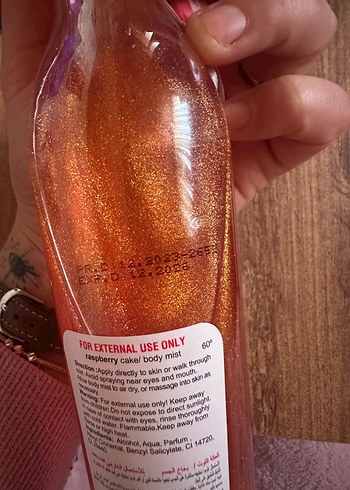 Raspberry Cake Kadın Vücut Spreyi - Görsel 5