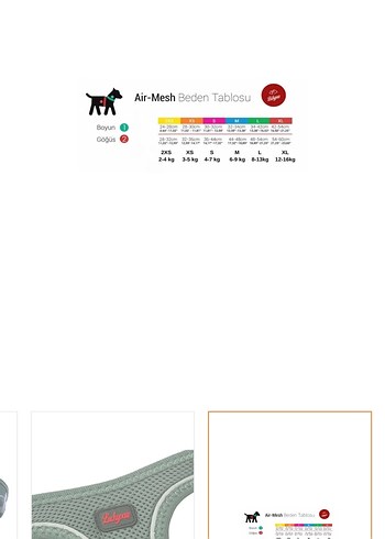 LUCKYPAW Air Mesh Kedi ve Köpek Göğüs Tasması