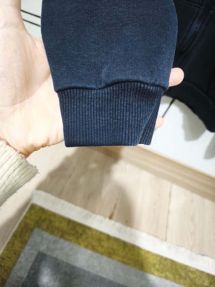 Lacivert Fermuarlı Sweatshirt - Görsel 3