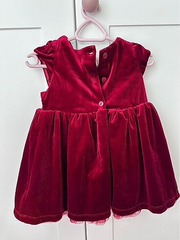 9-12 Ay Beden bordo Renk Bebek elbise