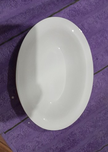  Beden sarı Renk karaca inci 26 cm Oval Servis Tabağı gold