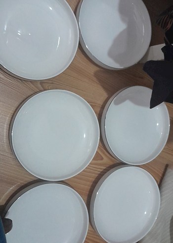  Beden mavi Renk Karaca yemek tabağı 6 adet
