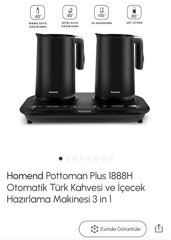 Homend Pottoman Plus 1888H Otomatik Çay Makinesi