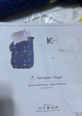 Karaca Renkli Baskılı Mavi Çocuk Battaniyesi - Görsel 4