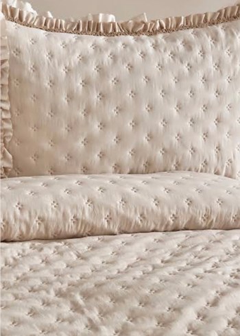 Karaca Çift kişilik yatak örtüsü çift kişilik istenirse tekte vr - Görsel 2