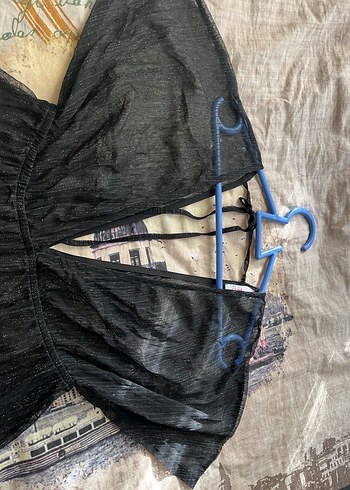 Pentı Uzun Siyah Kadın Sabahlık - Görsel 4