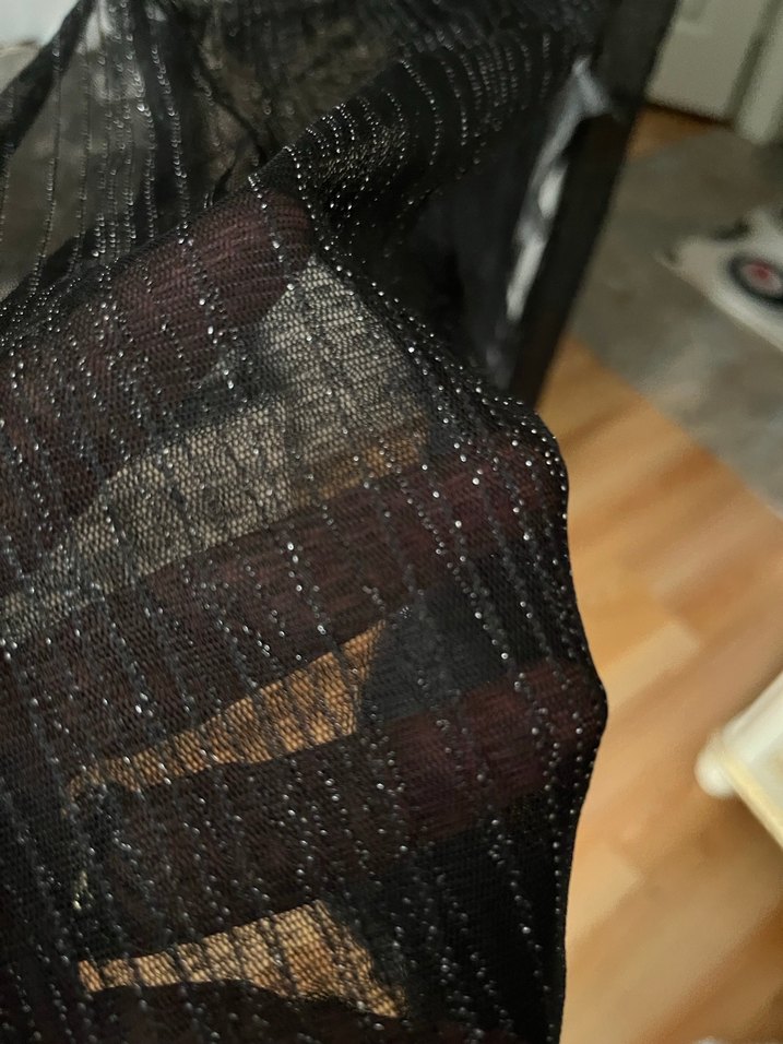 Pentı Uzun Siyah Kadın Sabahlık - Görsel 3