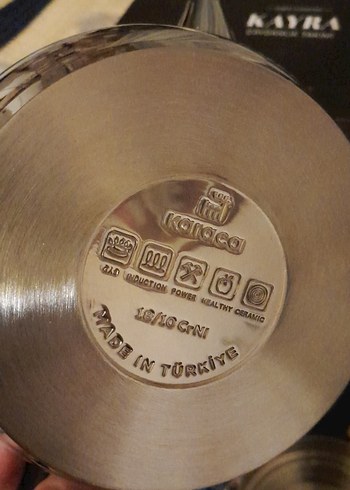 karaca mini boy Siyah Kulplu Çaydanlık Seti - Görsel 4