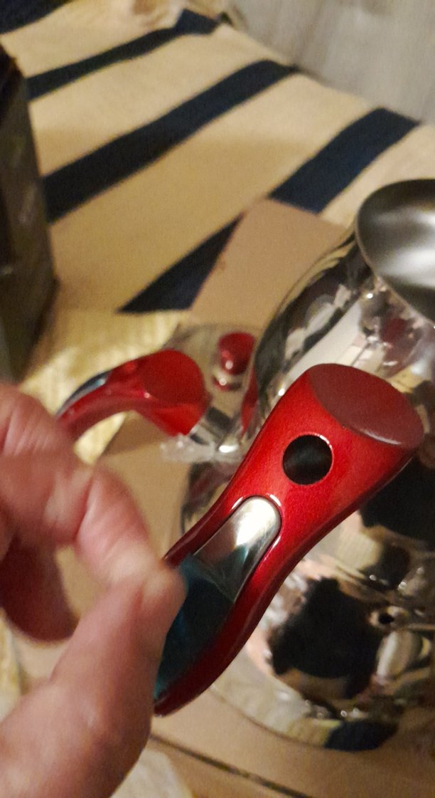 şchafer Parlak Kırmızı Kulplu Çaydanlık - Görsel 5