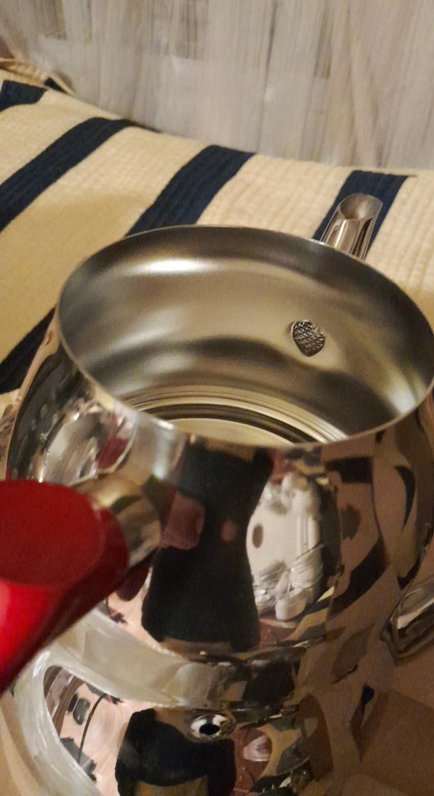 şchafer Parlak Kırmızı Kulplu Çaydanlık - Görsel 4