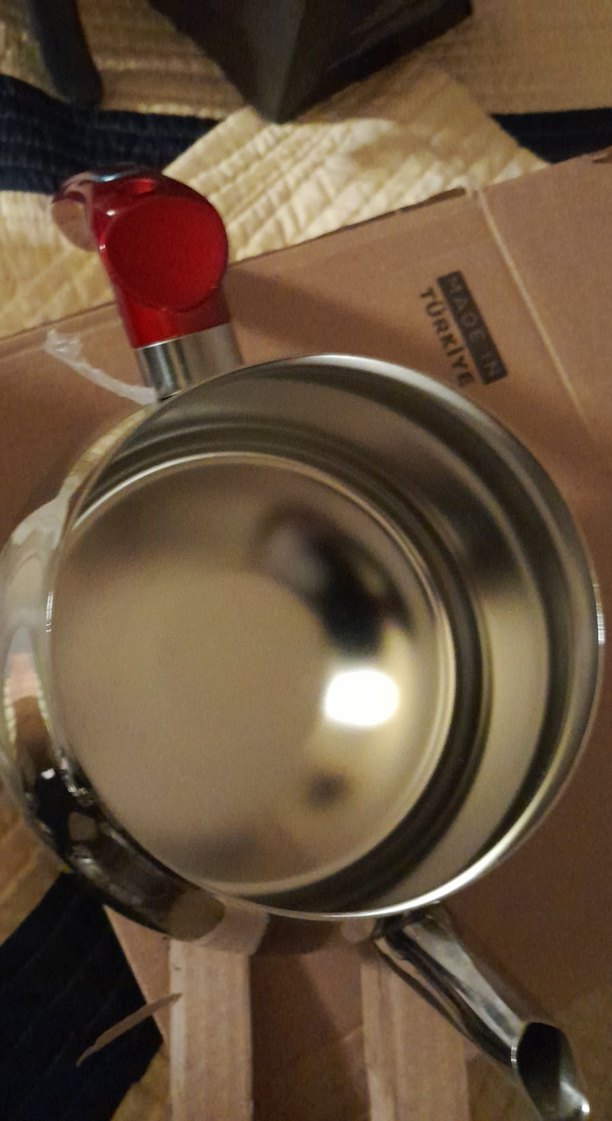 şchafer Parlak Kırmızı Kulplu Çaydanlık - Görsel 3