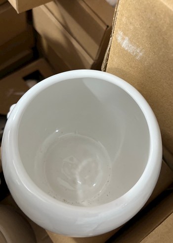 Beyaz Tavşan Figürlü Kapaklı porselen - Görsel 3