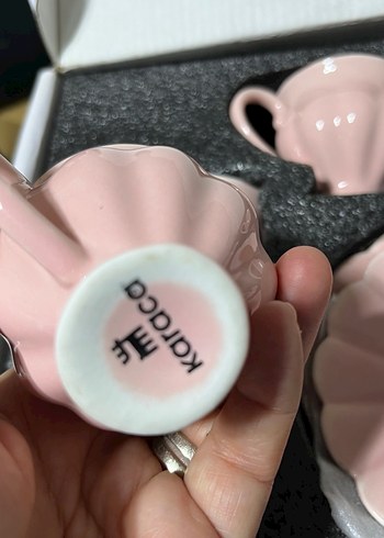 Karaca Pastel Pembe porselen Fincan ve Tabak Seti - Görsel 4