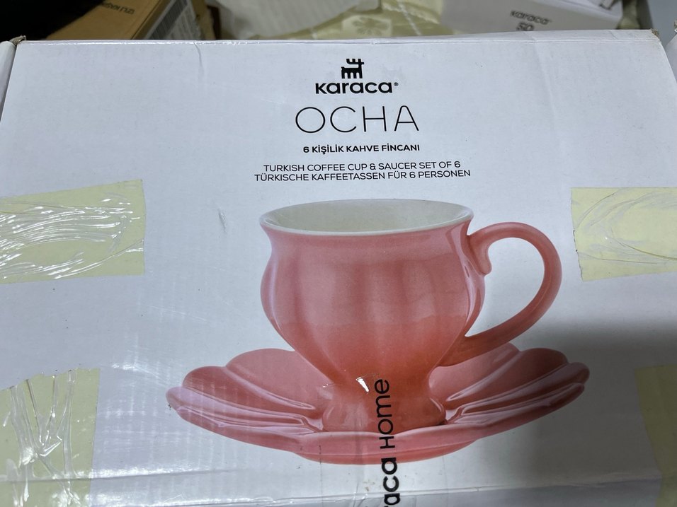 Karaca Pastel Pembe porselen Fincan ve Tabak Seti - Görsel 3