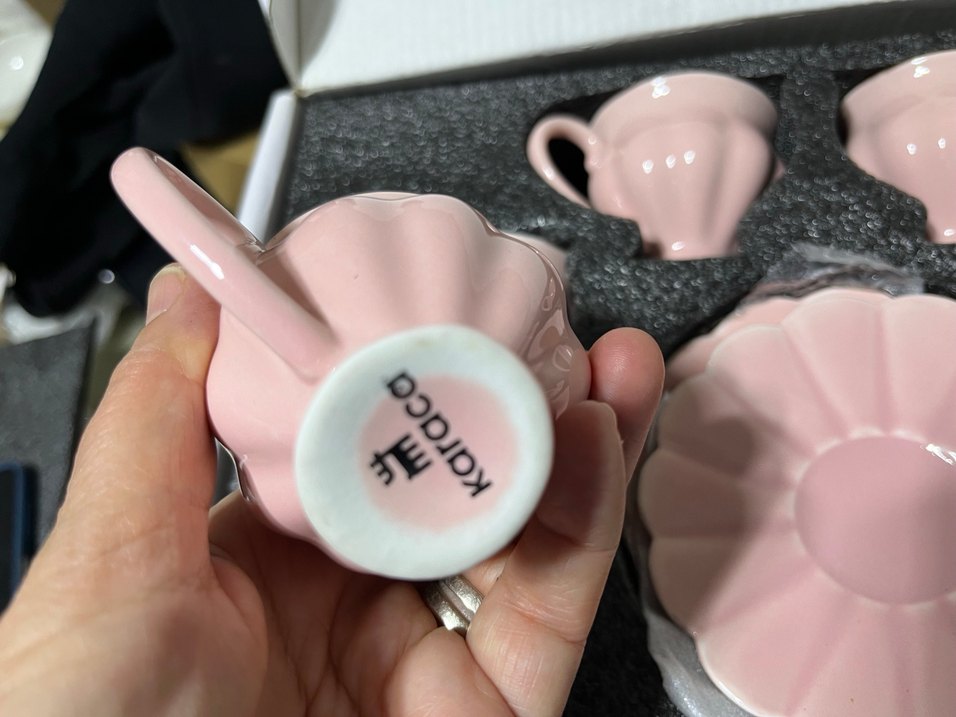 Karaca Pastel Pembe porselen Fincan ve Tabak Seti - Görsel 4