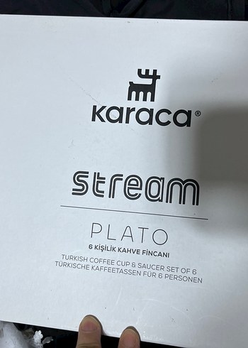Karaca stream  plato 6'lı Porselen Fincan Seti - Görsel 4
