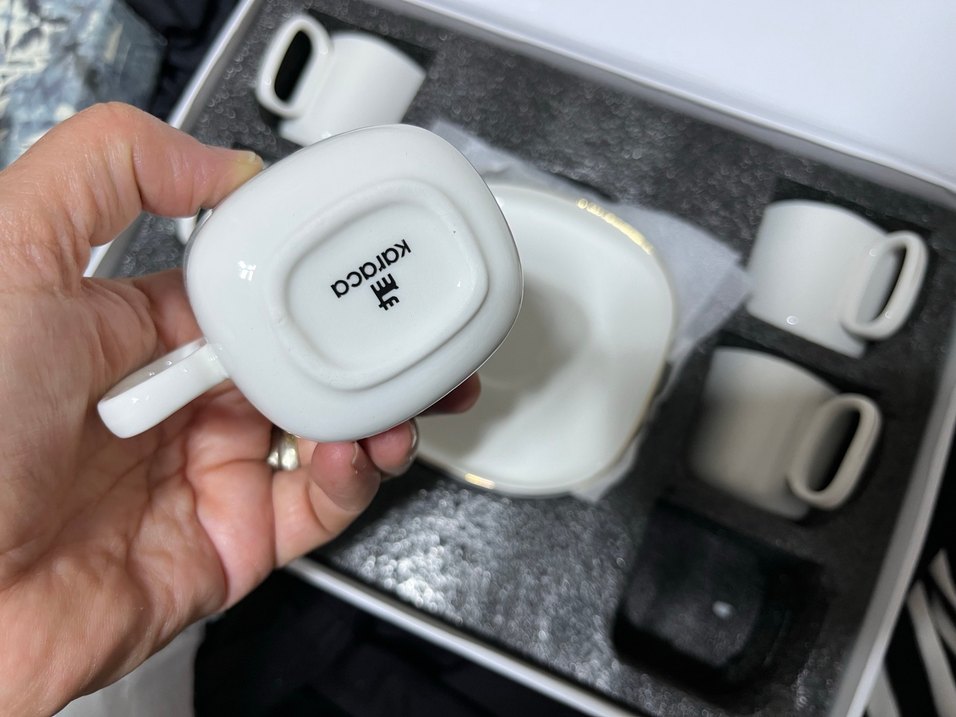 Karaca stream  plato 6'lı Porselen Fincan Seti - Görsel 3