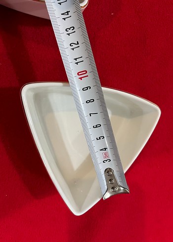 Karaca Üçgen Beyaz porselen - Görsel 2