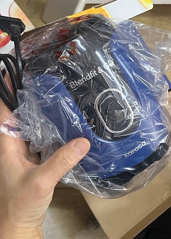 Karaca Blendfit & Go Kişisel Mavi Blender mavi kırmızı gold renk - Görsel 3