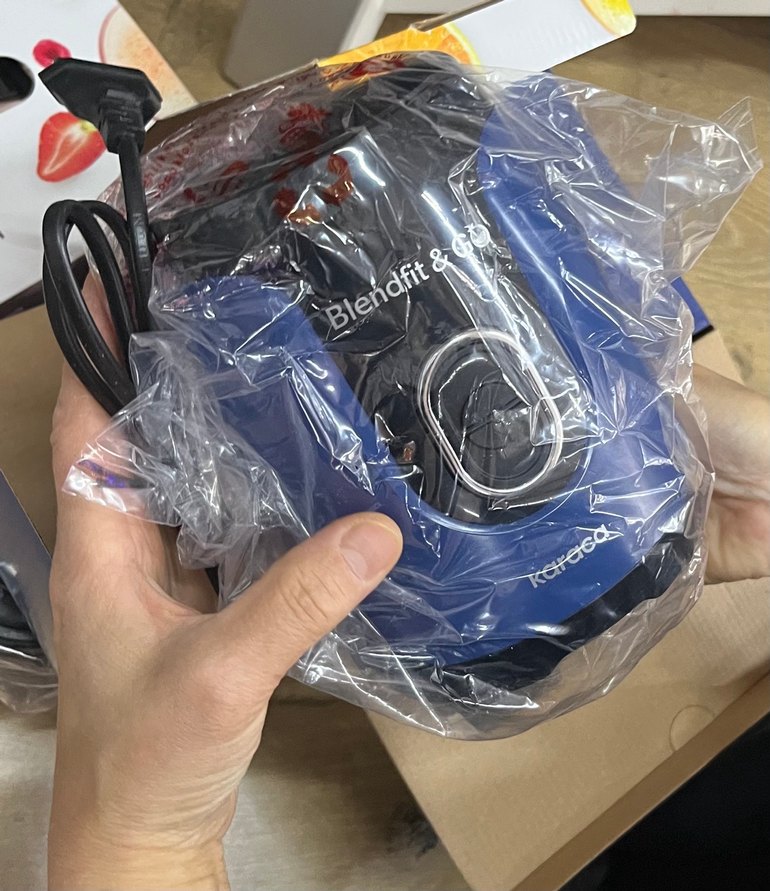 Karaca Blendfit & Go Kişisel Mavi Blender mavi kırmızı gold renk - Görsel 3