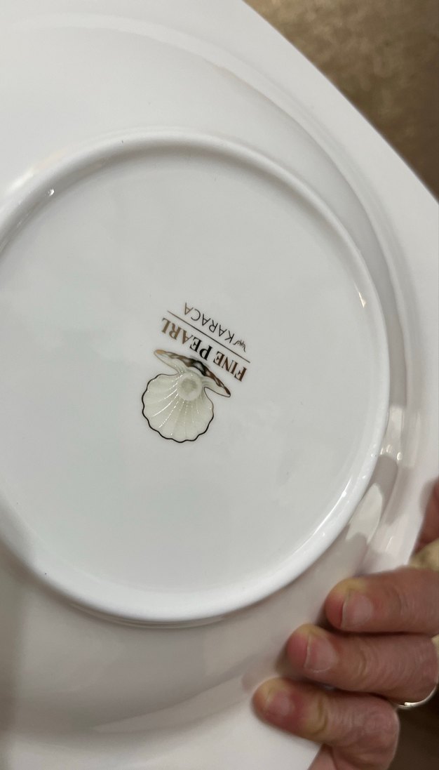 Karaca incıKelebek Desenli Beyaz Porselen yemek tabagı 6 adet - Görsel 3