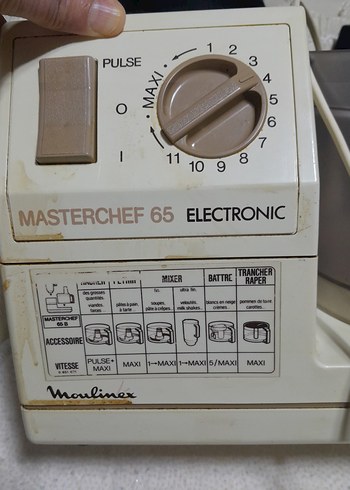 Beyaz Masterchef 65 Elektronik Blender parçaları robt yok - Görsel 7