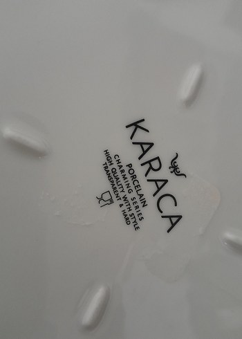 Beden beyaz Renk karaca beyaz Vintage Desenli 6 adet servis