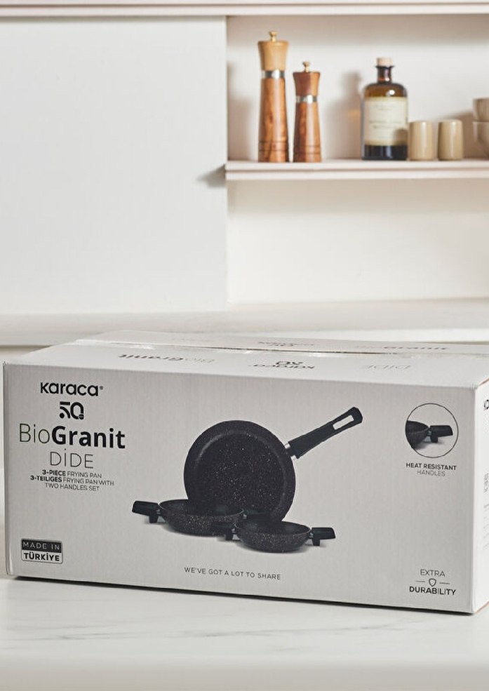 karaca Siyah Granit Kaplama Tava Seti - Görsel 3