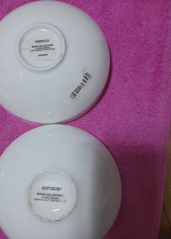 Karaca 6 adet kase bir tanesinin alt yazsi farklı model ayni - Görsel 4