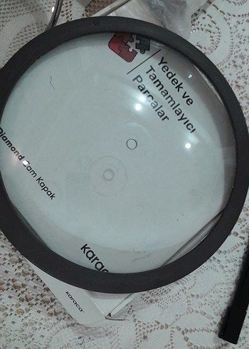 Karaca 24 cm Cam Kapak Yedek Parça fume - Görsel 3