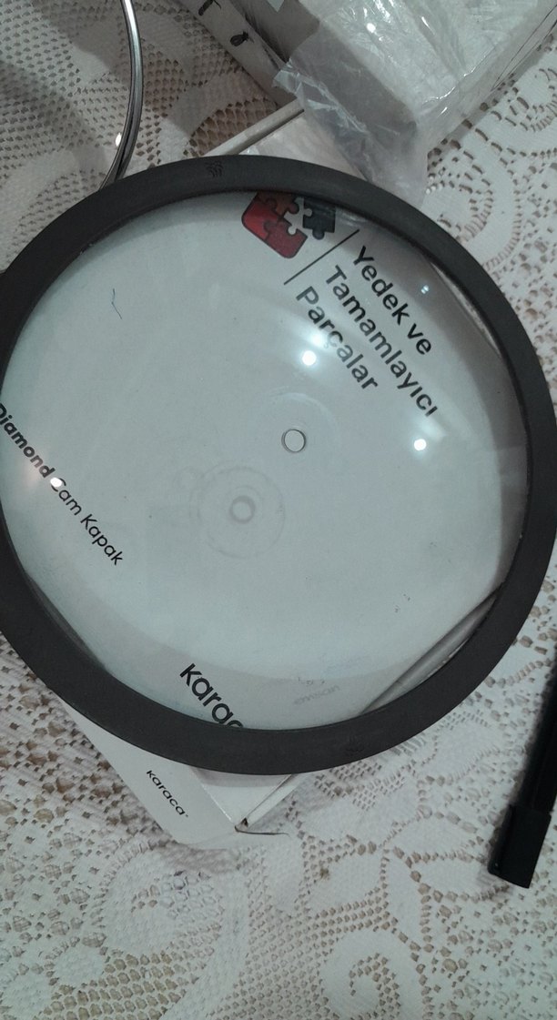 Karaca 24 cm Cam Kapak Yedek Parça fume - Görsel 3