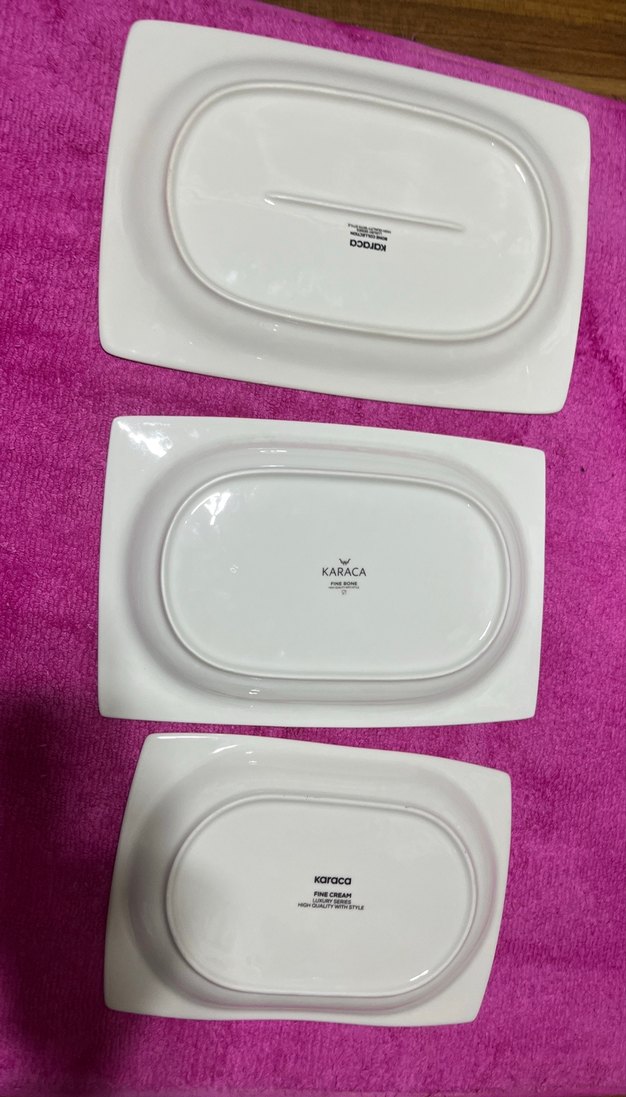 Beyaz Dal Desenli Porselen Tabak Seti adettttttttttttt - Görsel 5