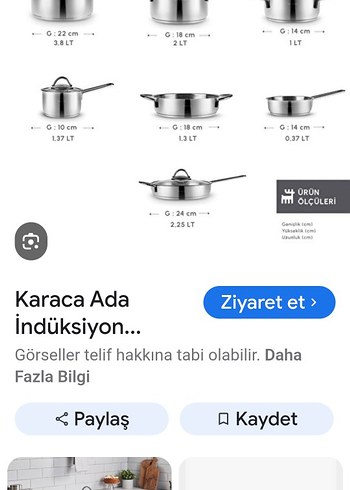 Karaca ADA V2 12 Parça Gri Tencere Seti - Görsel 8